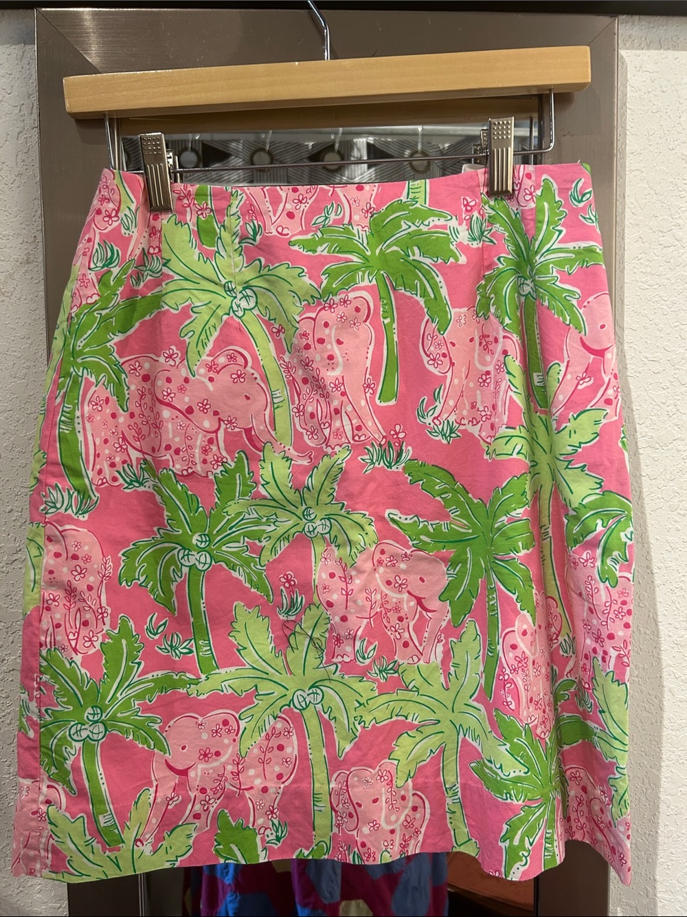Lilly Pulitzer Pink Palm-Print Mini Skirt